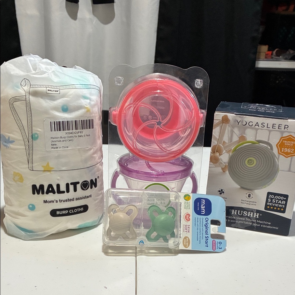 Maliton Burp Cloths and Baby Essentials Set